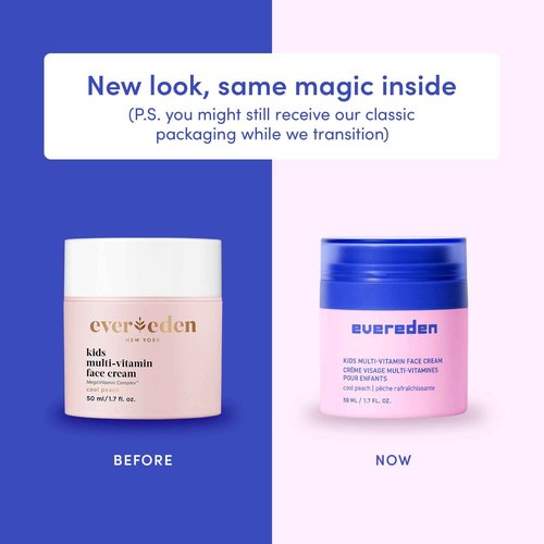 Evereden Kids Cloud Face Wash: Tropical Sorbet, 3.4 fl oz & Kids Face Cream: Cool Peach, 1.7 oz. | Creamy & Fun Skin Care for Toddlers | Easy-to-Use Face Wash & Cream | Non-toxic and Safe Skin Care