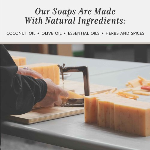 Plantlife Lemongrass 6-pack Bar Soap - Moisturizing and Soothing Soap for Your Skin - Hand Crafted Using Plant-Based Ingredients - Made in California 4oz Bar