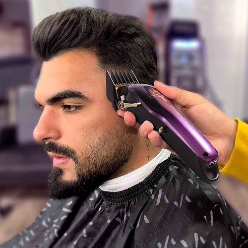 SUPRENT PRO Professional Hair Clippers for Men- Premium Barber Clippers with Brushless Motor- Rechargeable Haircutting Kit with DIY Customizable Casing- Gift for Men