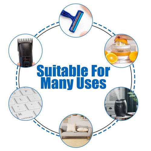 8 Pcs Shaver Cleaning Brush Set for Electric Hair Clippers - Razor Cleaner Nylon Hair Brush Set (Black)