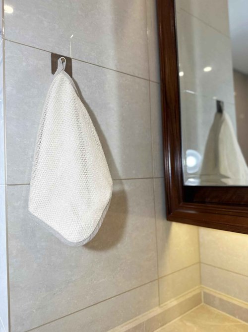 6 Pack Exfoliating wash Cloth Face and Body Wash Bath Scrub Soft Weave Bath Towel Massage Cloth for Women and Man, Two Sides