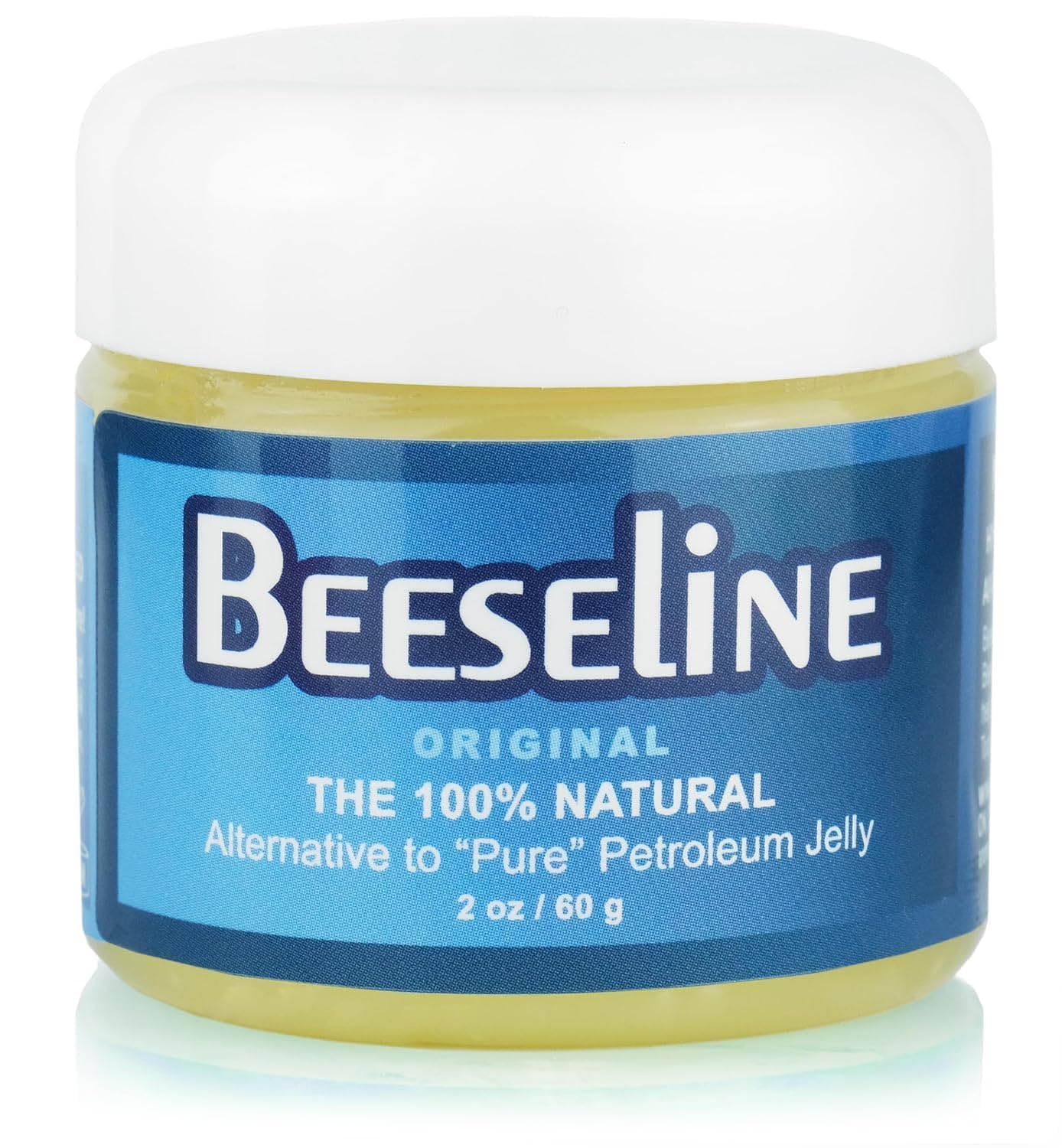 Beeseline Original - 100% Natural & Hypoallergenic Alternative to Petroleum Jelly - Lips, Hands, Baby, Makeup Remover and More (2 Ounce)