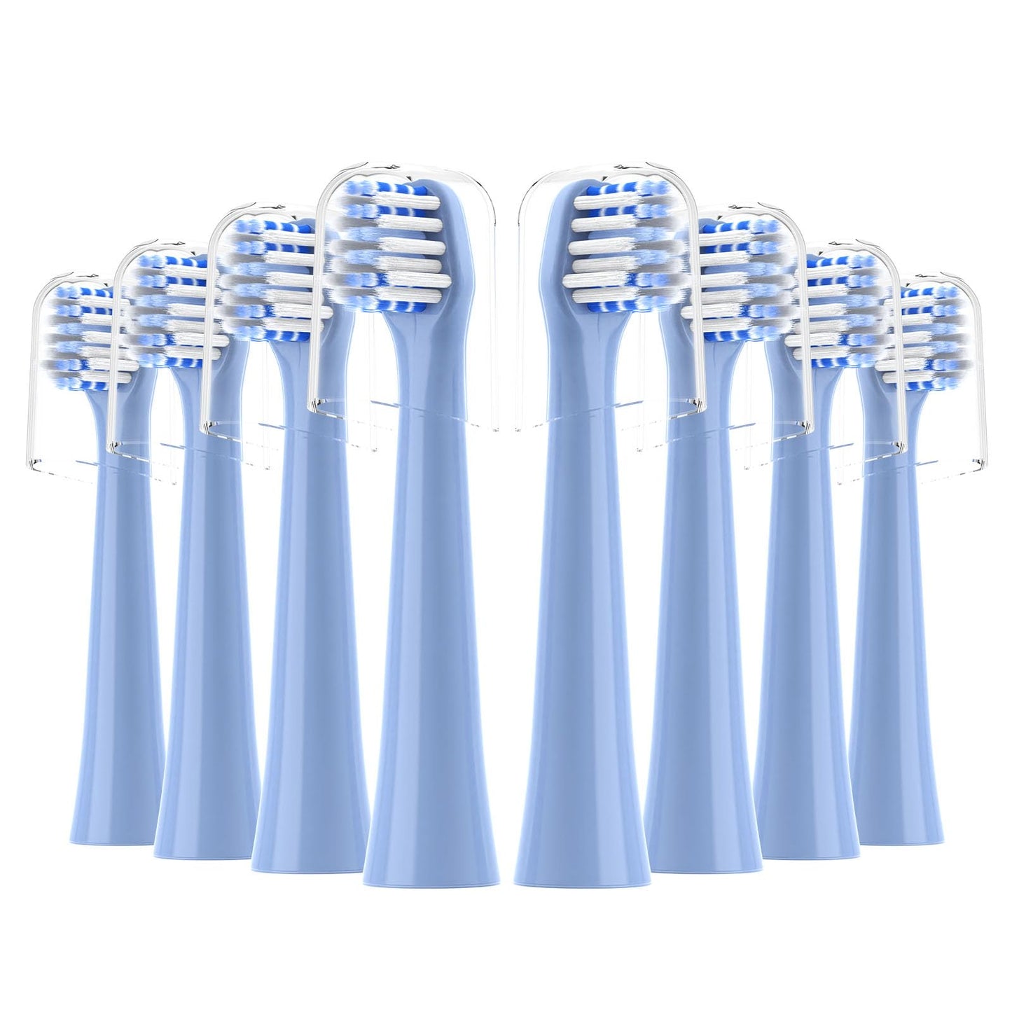 FEIHEAD Replacement Toothbrush Heads 8 Pack for Colgate Hum Connected Smart Battery Electric Toothbrush Head,Blue