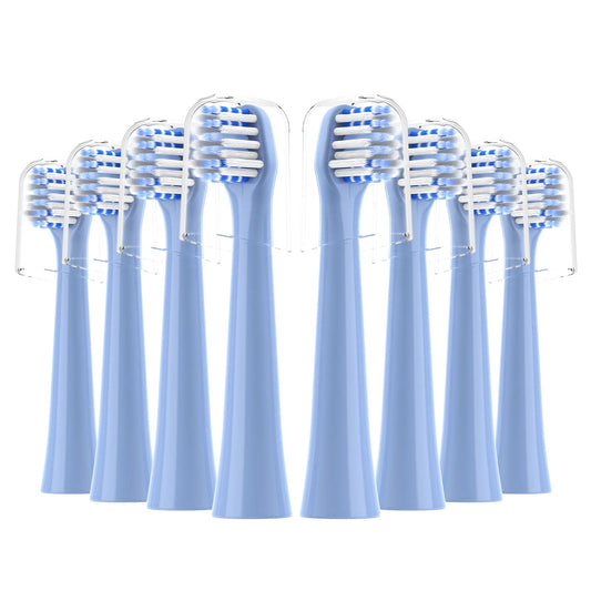 FEIHEAD Replacement Toothbrush Heads 8 Pack for Colgate Hum Connected Smart Battery Electric Toothbrush Head,Blue