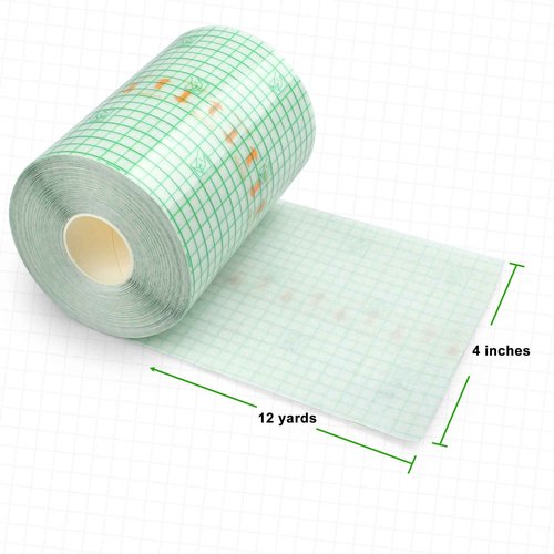 LotFancy Tattoo Aftercare Bandage, 4" x 12 Yards Roll, Transparent Film Dressing, Waterproof Protective Tattoo Wrap Tape for Second Skin Healing, Tattoo Supplies and Scar Therapy
