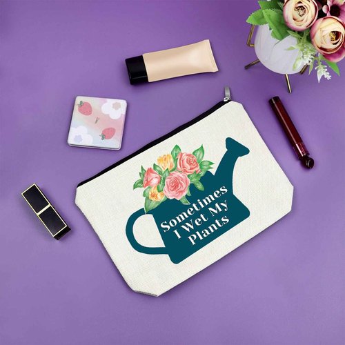 Plant Lover Gift Makeup Bag Appreciation gift Funny Gardening Gift Thank you gift for Gardeners and Plant Lovers Retirement gift for Plant Lovers Women Housewarming Gift Cosmetics Bag Plant Gifts