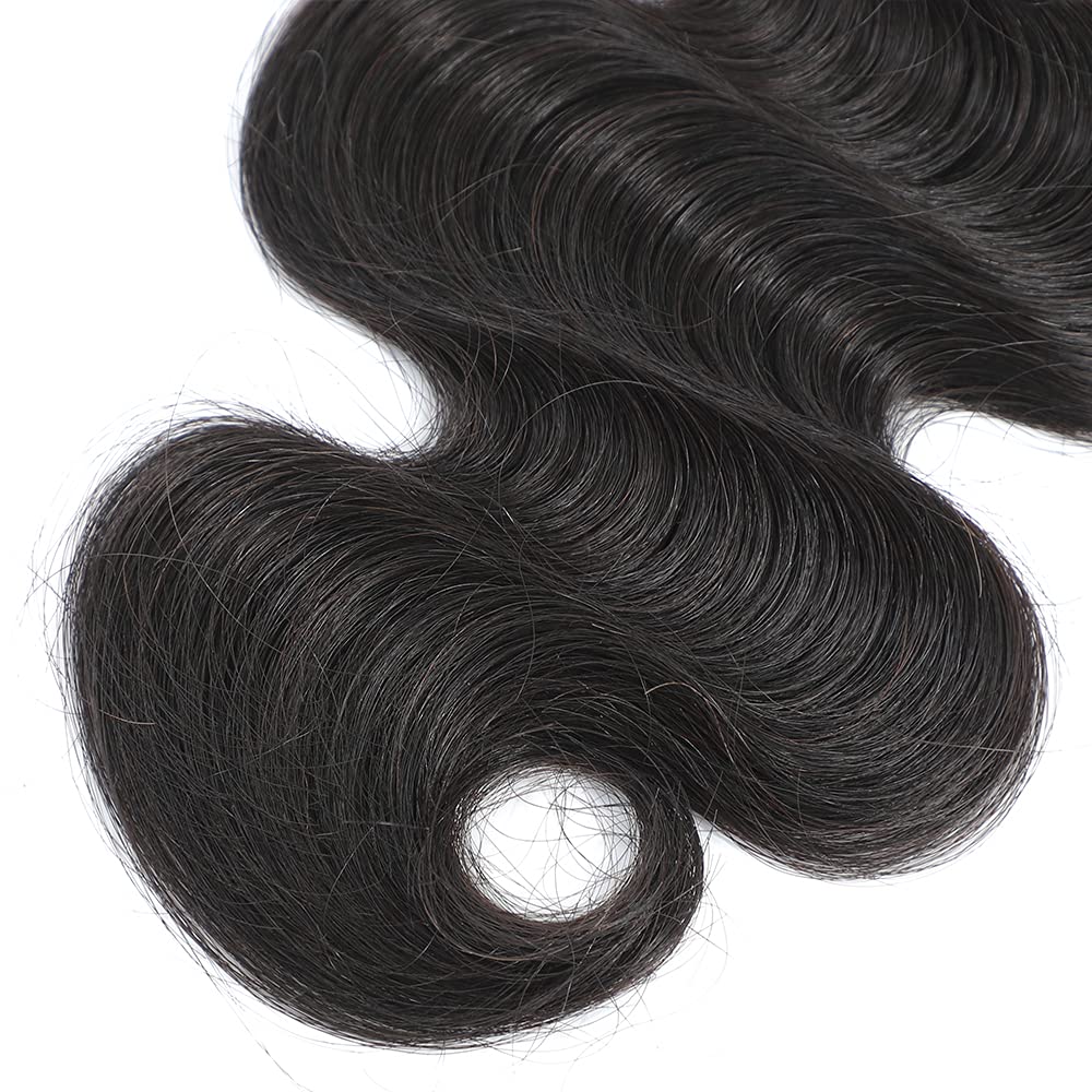 UDesire 12A 100% Unprocessed Brazilian Body Wave One Bundle 22 inch Brazilian Virgin Hair Weave Human Hair Bundles Body Wave Natural Black Color 90-95g/bundle