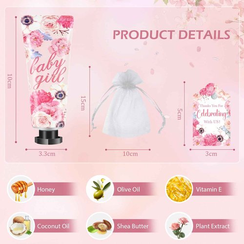 82 Sets Baby Shower Hand Cream Bulk, Baby Shower Favors for Guests, Mini Hand Lotion Bulk,Thank You Gift for Women Coworkers,Wedding Party Favors,Bridal Shower Favors for Girls With Organza Gift Bags