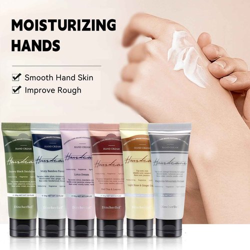 DincherBel 48 Pack Hand Cream Set - Travel Size Moisturizing Scented Hand Lotion for Dry Skin, Ideal Holiday Gift for Women