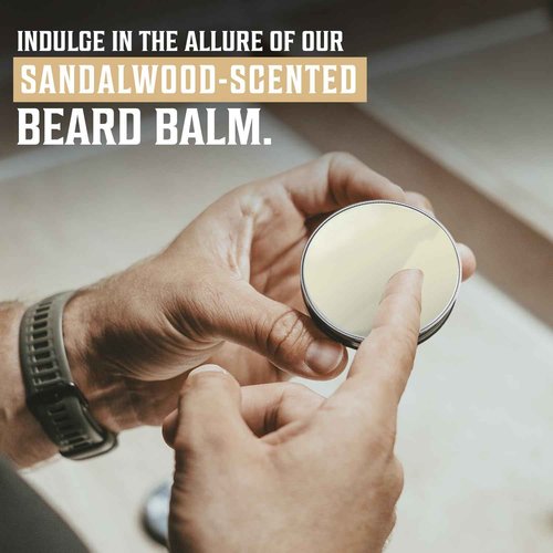 Viking Revolution Ultimate Conditioner for Men's Beard Grooming - Softens, Smoothes and Soothes Beard Itch- Contains Wash, Conditioner, Oil, Balm and Comb- Sandalwood Scent