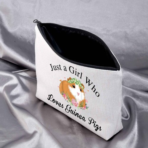 MEIKIUP Guinea Pig Cosmetic Bag Guinea Pig Lover Gift Cavy Mom Gift Who Loves Guinea Pigs Makeup Bag Travel Bags (Guinea Pig Bag)
