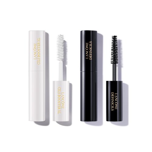 Lancôme Cils Booster XL Enhancing Mascara Primer & Définicils High Definition Black Mascara Duo - Lengthening & Priming Travel Size Makeup Set - For Conditioned, Defined & Natural-Looking Lashes