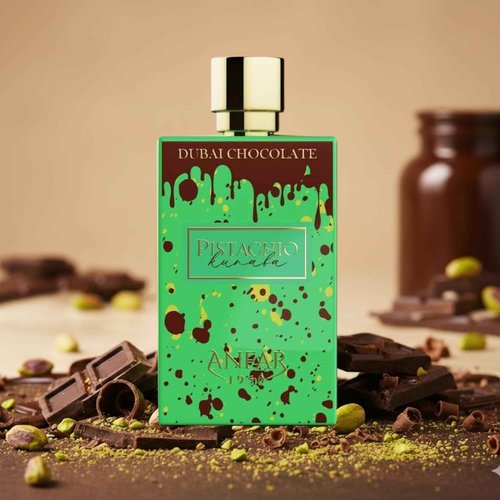 AROMA CONCEPTS | Dubai Chocolate Perfume Pistachio Kunafa Fragrance EDP 2.7 Fl Oz | Unisex Sweet Gourmand Perfume with Chocolate, Caramel & Pistachio | Arabian Dessert-Inspired Luxury Scent