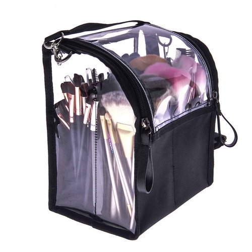 Jula Vance Trave Medium Makeup Brush Buddy Makeup Brush Holder Bag Cosmetic Kits Beauty Accessories Storage Organizer Bag with 4 Dividers & Shoulder Straps