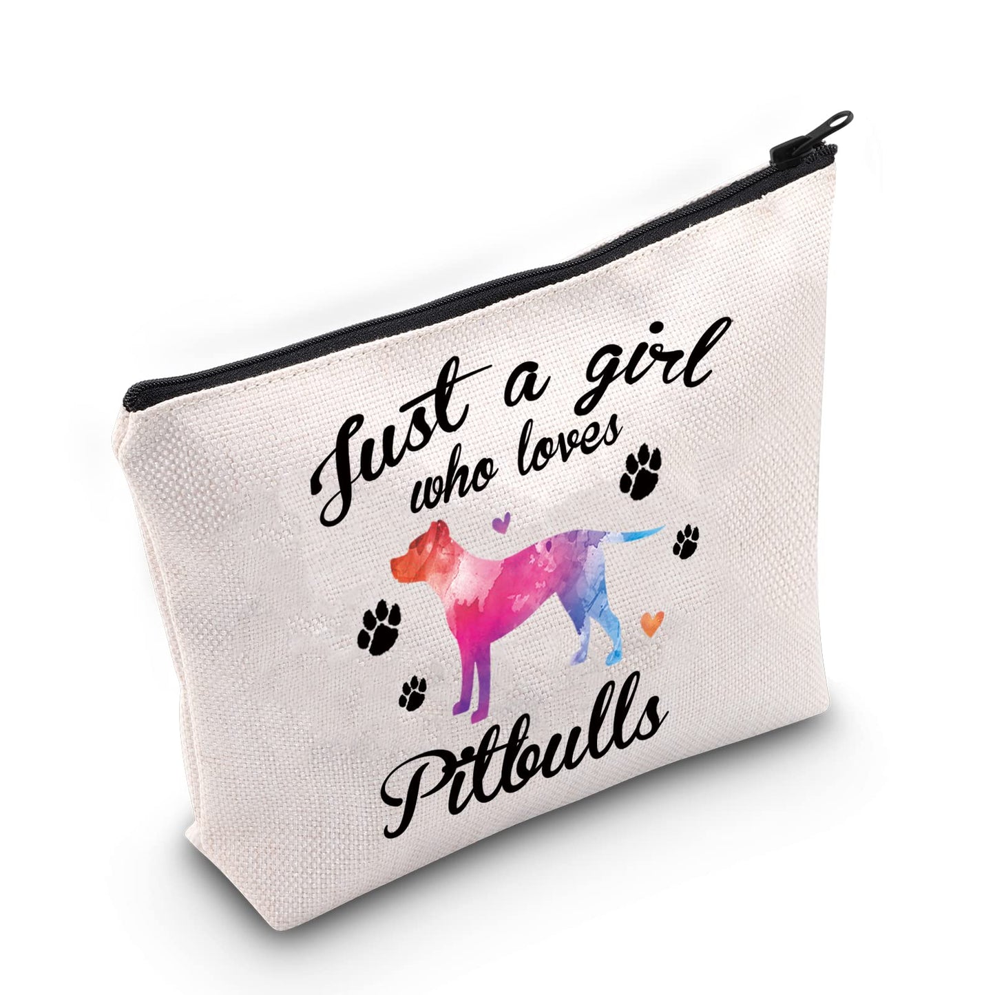 MBMSO Pitbull Gifts for Pitbull Lovers Just a Girl Who Loves Pitbulls Tote Bag Dog Lover Owner Gifts Shoulder Shopping Bag