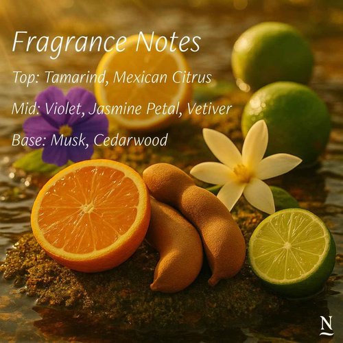 Nopalera Flor de Madera Eau de Parfum – 10ML Travel Spray | Tamarind, Mexican Citrus, Violet & Cedarwood | Clean Beauty Unisex Fragrance Inspired by Mexico City