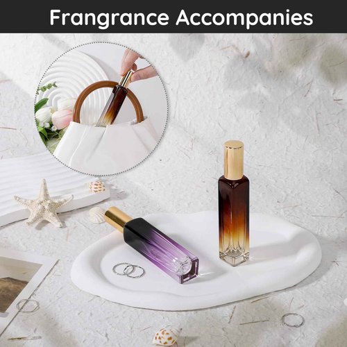 Segbeauty 0.5oz Mini Perfume Atomizer, 2pcs Empty Glass Perfume Spray Bottles, 15ml Refillable Travel Bottle for Fragrance, Cologne Atomizer Sprayer with Refill Tool, Cologne Sprayer Bottle