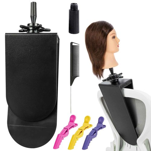 Mannequin Clamp Stand for Chair, Mannequin Head stand for Hairdresser Practice Braiding Hair Styling with Clamp stand (1 Pack)