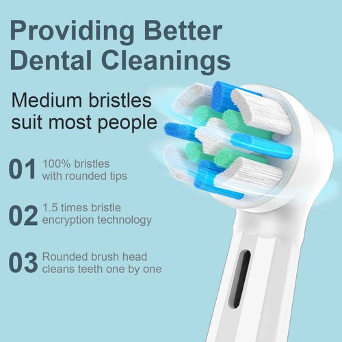 12 Pack Replacement Heads Compatible with Oral B IO 2/3/4/5/6/7/8/9/10/Deep Clean Series Electric Toothbrush, Brush Heads Refill Compatible with Oral B IO for Teeth and Gums Care (White)