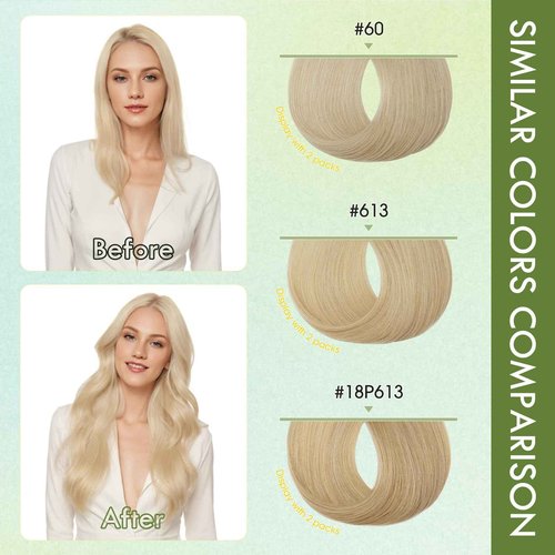 Hairro Microlink Hair Extension Remy Keratin Itip Micro Bead Fusion Hair Micro Loop Micro Link Beads Brazilian I Tipped Remy Hairpiece For Women 14 inch 50g 100 Strands #613 Light Blonde