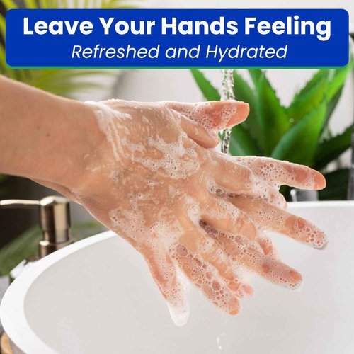 Berkley Jensen Hand Soap Refills, Liquid Soothing Aloe Vera Moisturizing Refill 64 Fl Oz (Pack of 2) Silk Proteind Soft Soap for Soft Skin