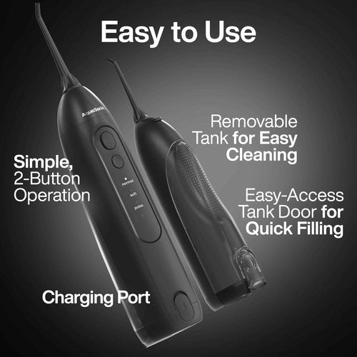 Aquasonic Icon Toothbrush & Water Flosser Bundle (Onyx)