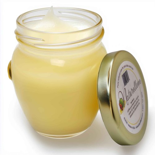 Sandalwood All Natural Moisturizer Cream, Body Lotion, No Petroleum Organic Castor & Jojoba Oil Aftershave Balm Beard Oil Eye Makeup Remover Diaper Rash Cream Tattoo Aftercare in Glass - 6 fl oz