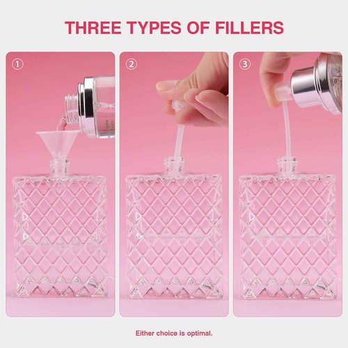 3zorqinron Glass Perfume Bottles Empty Refillable, 100ml /3.4oz Atomizer Sprayer for Perfume, Cologne Bottles Empty with Perfume Dispenser