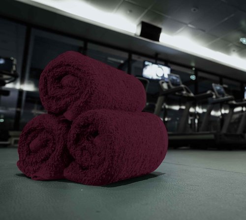 Utopia Towels 24 Pack Cotton Washcloths Set - 100% Ring Spun Cotton, Premium Quality Flannel Face Cloths, Highly Absorbent and Soft Feel Fingertip Towels (Burgundy)