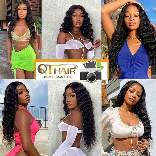 QTHAIR 16A Peruvian Virgin Hair Loose Wave 18 inch 100g 100% Unprocessed Loose Deep Wave Peruvian Human Hair Weave 1Bundle 100g Natural Color