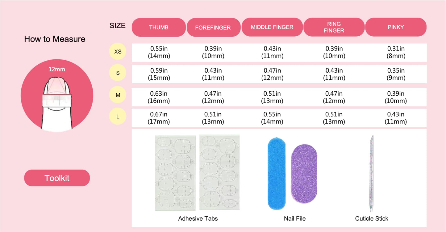 Handmade 10pcs Press on Nails Ballerina Coffin Almond Oval, Fake Nails for Women, Fit & Natural, Stick on Nails Acrylic Reusable Nails, False Nails with Toolkit (Medium, Pink Fire Y2K)