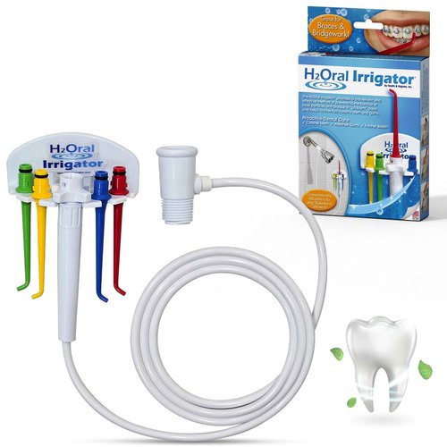 Oral Irrigator Shower Dental Care System | Advanced Shower Water Flosser for Healthy Gums and Teeth | Shower Flosser | Dental Water Flosser for Superior Dental Hygiene at Home | Made in U.S.A.