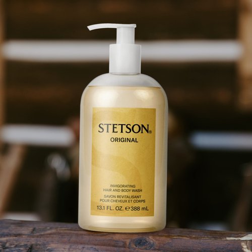 Scent Beauty Stetson Original Invigorating Hair and Body Wash - Earthy, Woody, Casual and Masculine Aroma with Fragrance Notes of Citrus, Patchouli, and Tonka Bean - 13.1 Fl Oz