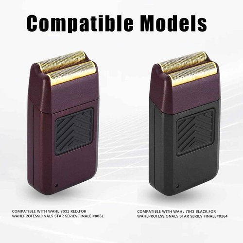 For wahl Shaver Foil Replacement, Compatible with wahl Shaver Super Close Replacement Foil Head for Shaver 07031-100, 07043 (Red 2PACK)