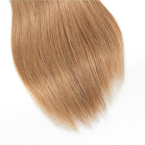 Honey Blonde Straight Bundles Human Hair T1B/27 Ombre Bundles Double Weft Brazilian Human Hair Sew-In Weave Extensions 18 20 22 Inch（Black Ombre Honey Blonde）