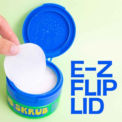 JB SKRUB The Face Pads - Kids, Tween Boys & Teens Acne Cleansing Pads for Cool Confidence - Say Goodbye to Greasy Skin and Hello to Freshness - 40 Cleansing Wipes, Single Pack
