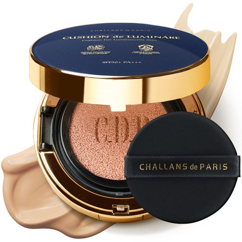 [CHALLANS de PARIS] CUSHION de LUMINÁRE EX – 23 Medium Beige | Radiant Glow Cushion Foundation, Full Coverage, Long-Lasting Wear, Premium Formula, Smooth & Luminous Finish, 0.53 oz