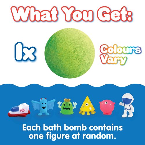 Large Alien Surprise Bath Bomb, The Bath Bomb Contains 1 of 6 Surprise Fruit Toys to Collect, Mystery Toys for Boys & Girls, Collectible Toy, Party Bag Favours Fillers, Novelty & Gag Toys