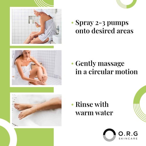 ORG Body Scrub Deep Gel Exfoliator for Glowing and Smooth Skin - Korean Exfoliating Peel Skincare - Natural Cruelty Free Formulation for Sensitive Skin 6oz