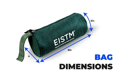 EISTM Green Oxford Therapy Tool Case – Fits Fin, Spoon, Wedge – Travel Storage for IASTM, ASTYM, Graston, Gua Sha Tools – Ideal for Chiropractors, PTs & Rehab Pros – Durable & Lightweight