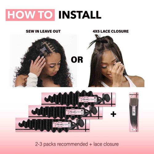 Sensationnel Pearlish bundle human hair - euro deep deep pearl conditioned 15a soft remy beauty supply sew in or glue on bundles (12 Inch, NATURAL)