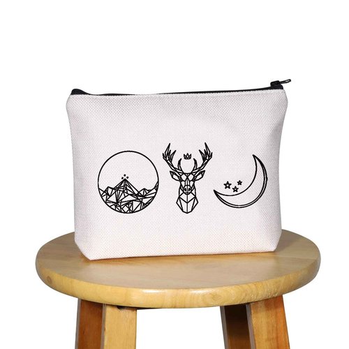 G2TUP Book Series Symbols Makeup Bag Novels Fan Gift Fantasy Fiction Cosmetics Bag Book Lover Gift s Zipper Travel Bag