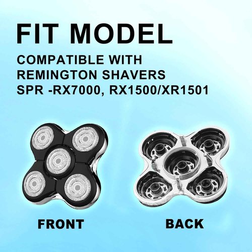 Shaver Replacment Heads Pro Head Shaver Replacement Blades Compatible with Re-ming-ton Balder Pro Head Shaver Model XR7000 precision electric razor replacement heads for bald men (1 PACK)