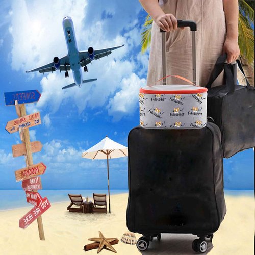 JYTAPP Furologist Funny Puppy Stylist Cute Dog Groomer Cosmetic Bag Dog Groomer Survival Kit Zipper Pouch Pet Grooming Gifts (cosmetic organizer bag)