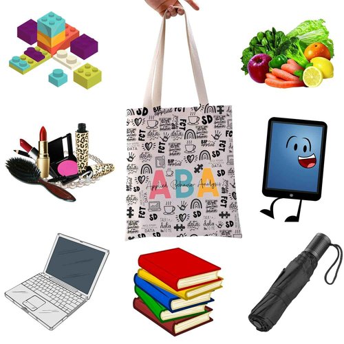 WCGXKO ABA Therapist Behavior Therapist Gift ABA Therapist Survival Kit Zipper Pouch Makeup Bag (ABA ap tote)