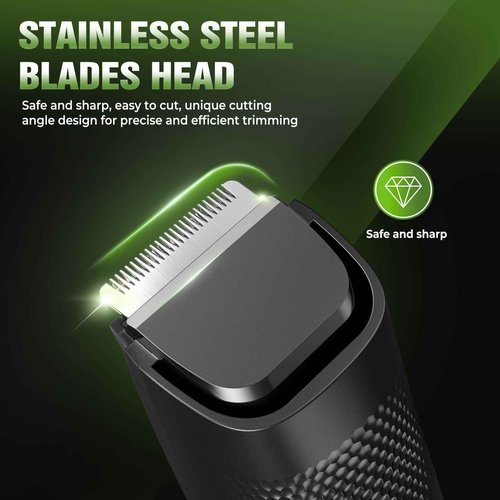 Beard Trimmer for Men: All-in-One Vacuum Mustache Trimmer With Precision Dial,Adjustable 20 Length Setting Premium Facial Hair Groomer with Length Comb USB-C Recharge, Waterproof Wet/Dry Clipper