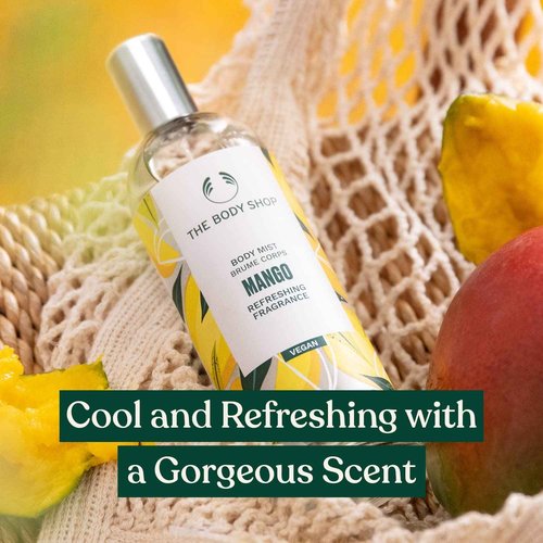 The Body Shop Mango Body Mist – Refreshes and Cools with a Fruity Scent – Vegan – 3.3 oz