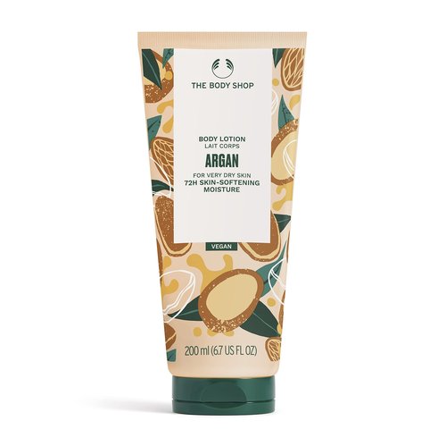 The Body Shop Argan Body Lotion, For Very Dry Skin, Vegan, 200ml