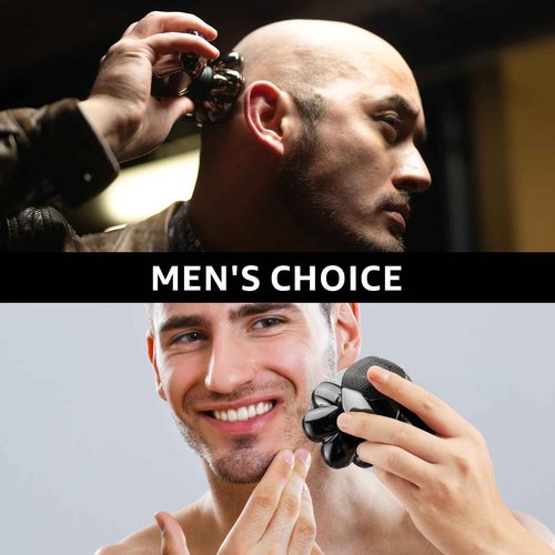 7-Blade Floating Replacement Shaving Head for Rotary Shavers,Wyklaus Wet & Dry Compatible for Electric Shaver, Washable Shaver Blade Heads Replacement