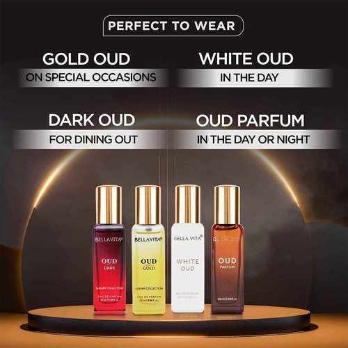 BellaVita Luxury Perfume Combo Set | Premium Oud & Cologne Gift Collection for Women & Men | Includes Honey Oud, Skai, Fresh, White Oud, Oud Dark, Oud Gold, Oud | Perfect Fragrance Gift | 8x20ML